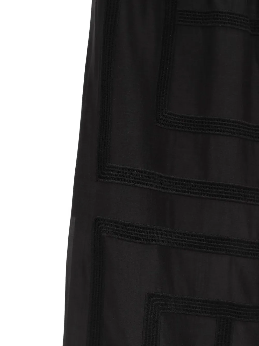 TOTEME Broek met geometrisch patroon Zwart