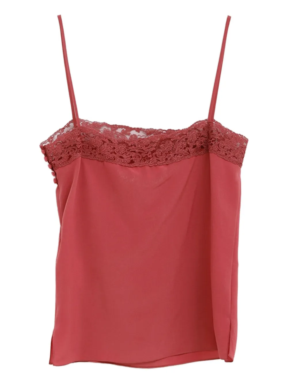 Chloé Hemd met afwerking van kant Roze