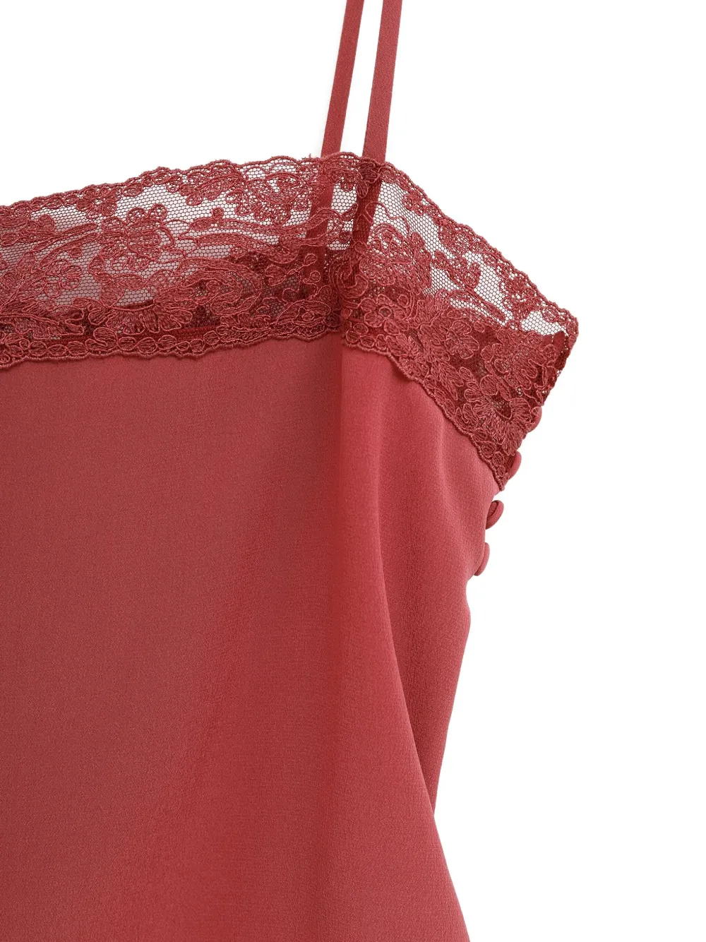 Chloé Hemd met afwerking van kant Roze