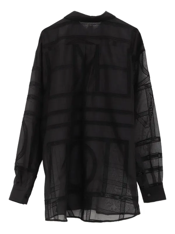 TOTEME Classic Crochet Shirt Black | Black | FARFETCH