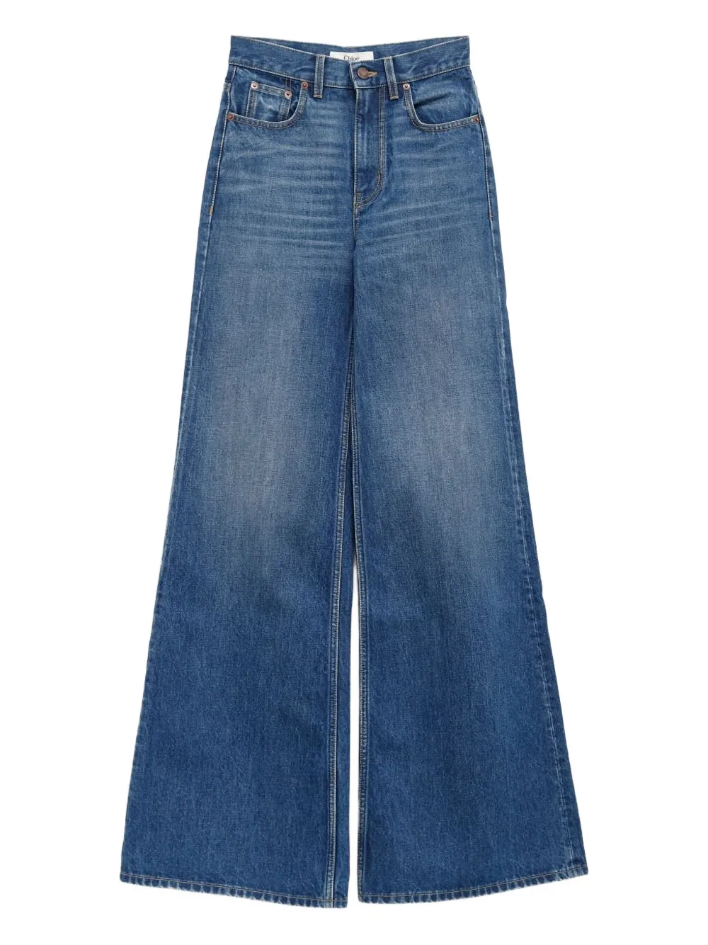 Chloé Jeans met wijde pijpen Blauw
