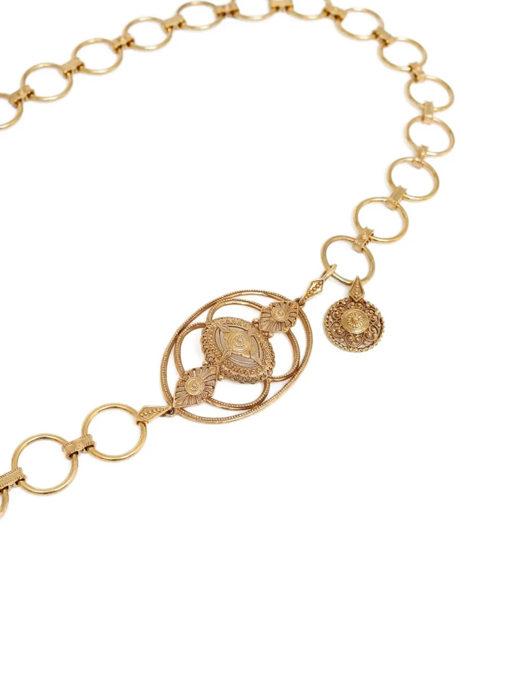 Chloé logo-engraved belt - Goud