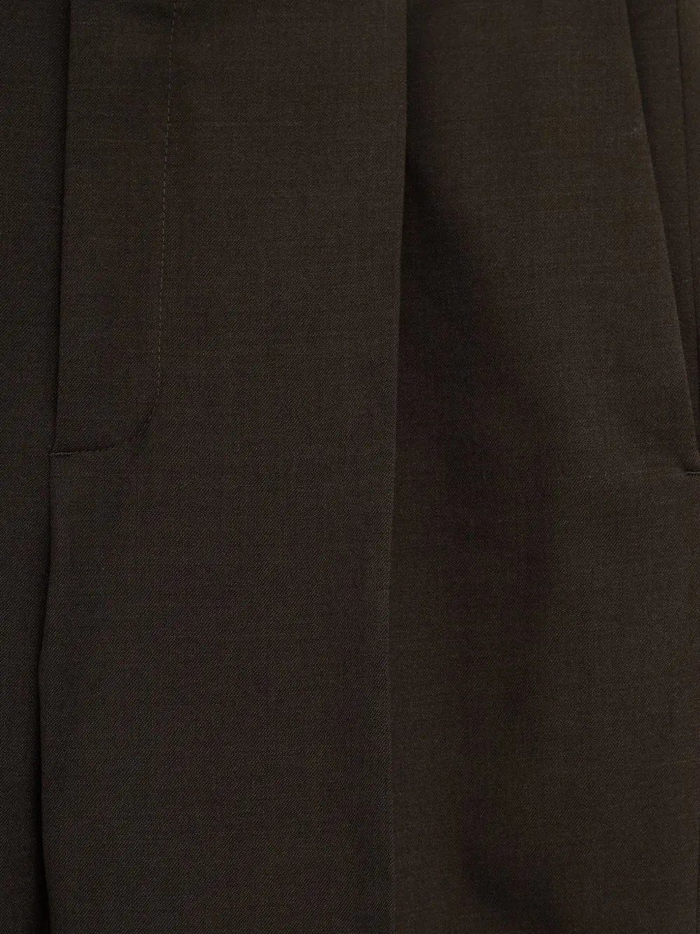 Jacquemus Broek met geplooide zak Bruin