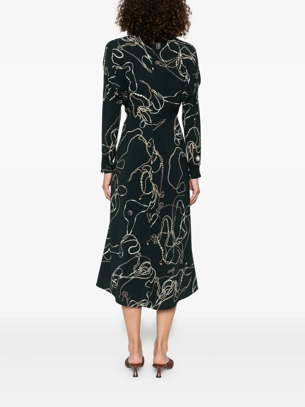 Victoria Beckham long-sleeve dress Zwart