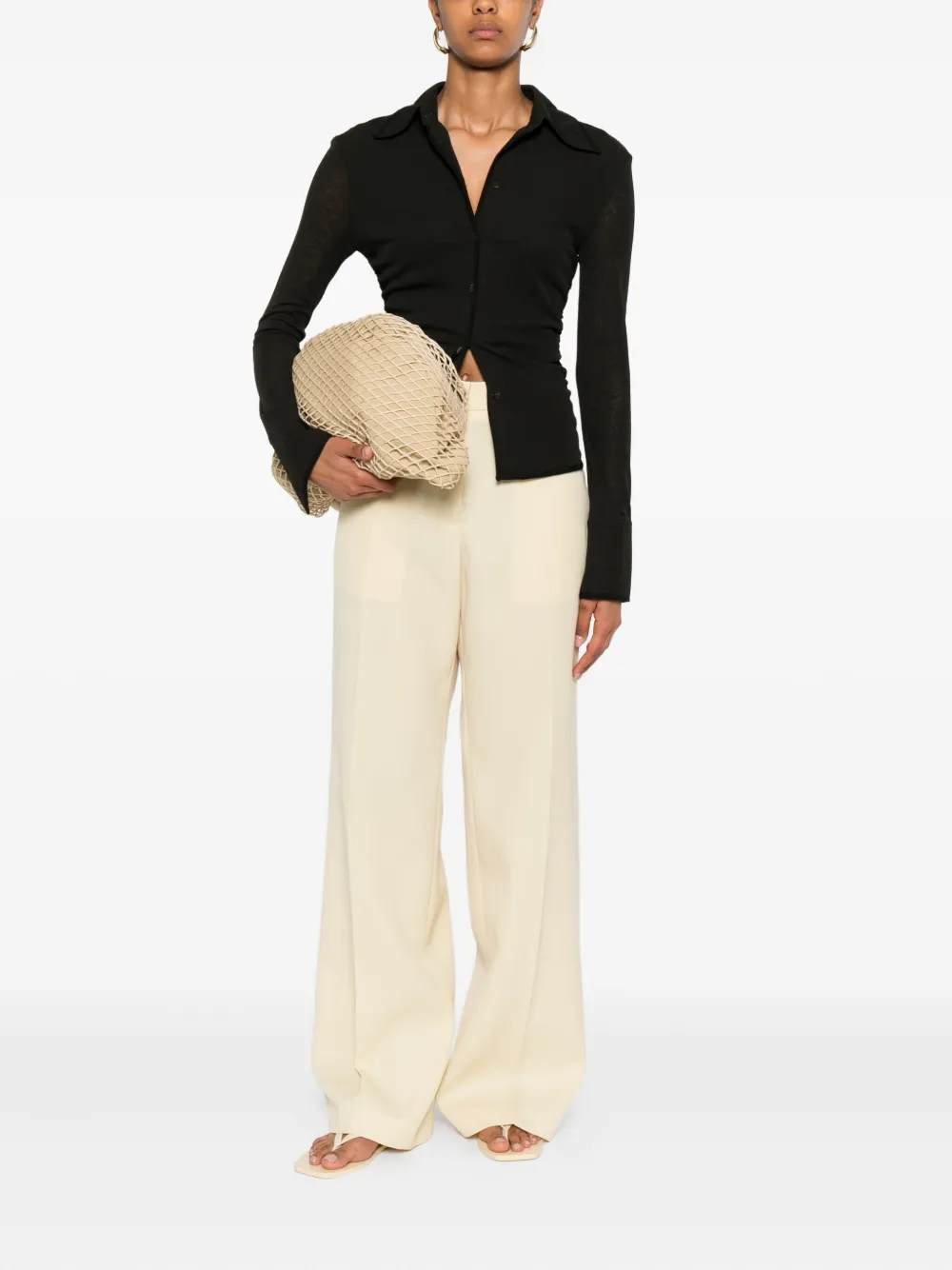 Jil Sander high-waisted wool trousers | Slacks | Image 2