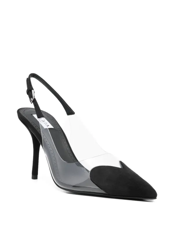 Alaïa 100mm Le Cœur heart-shaped Slingback Pumps | Black | FARFETCH