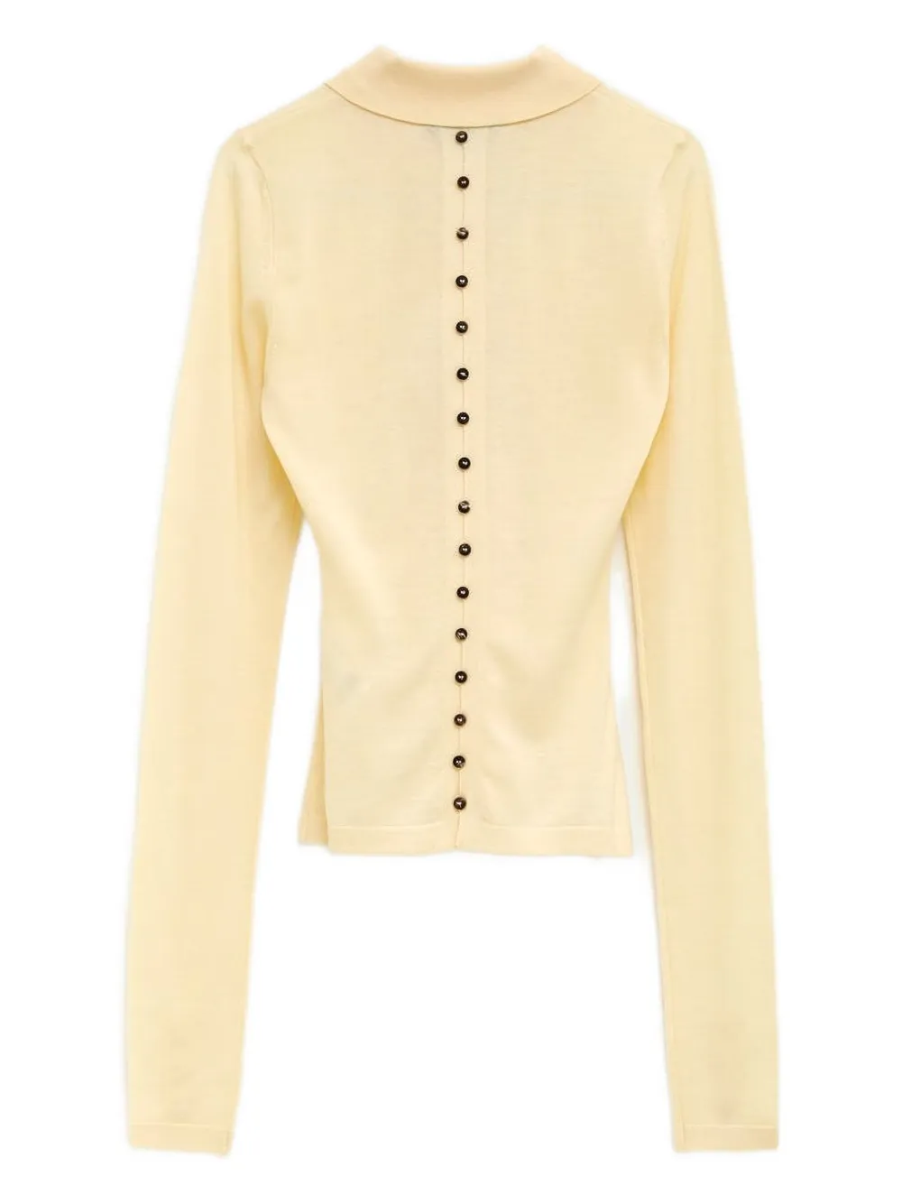 Jacquemus button-detail polo top - Geel