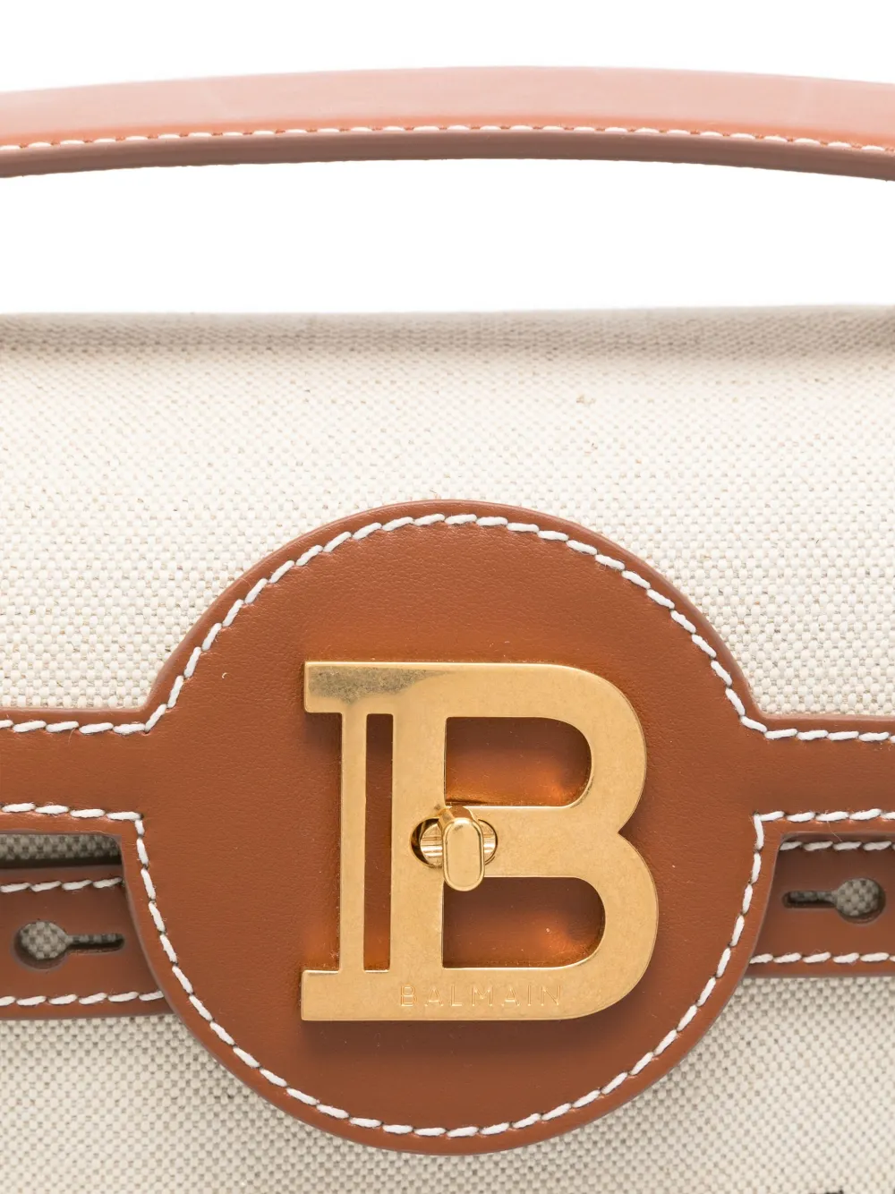 Balmain Satchel-Tasche mit Logo-Schild | Taschen | Image 4