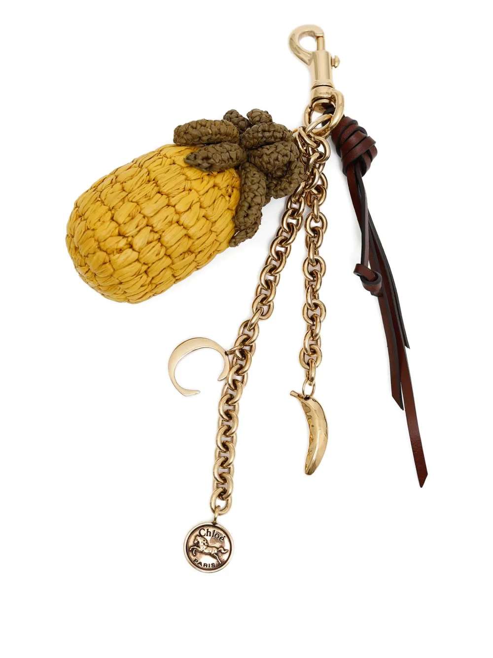 Chloé pineapple bag charm Geel
