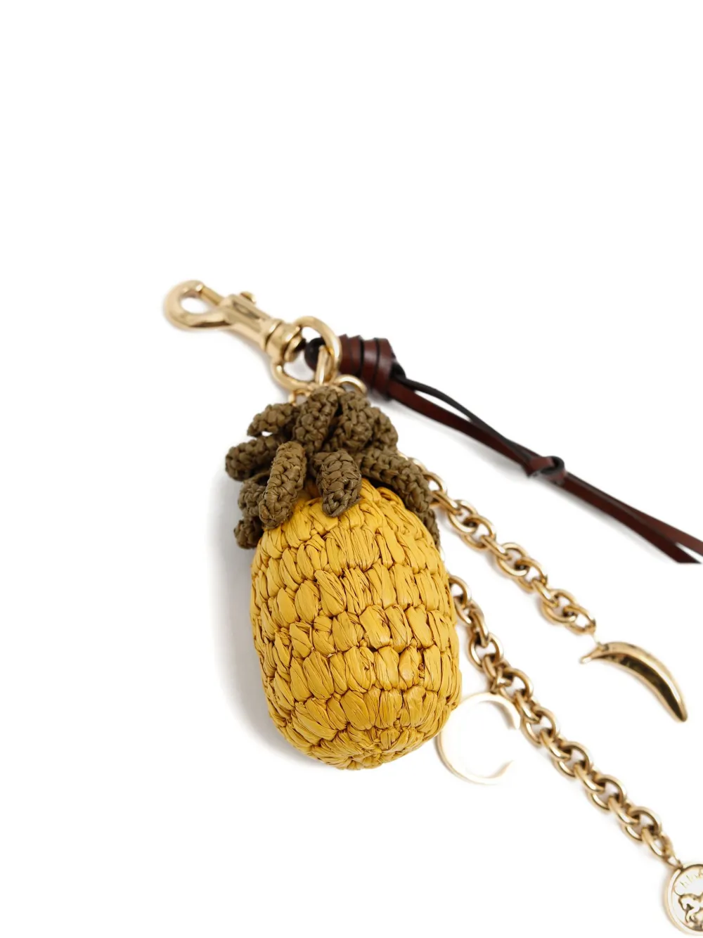 Chloé pineapple bag charm Geel