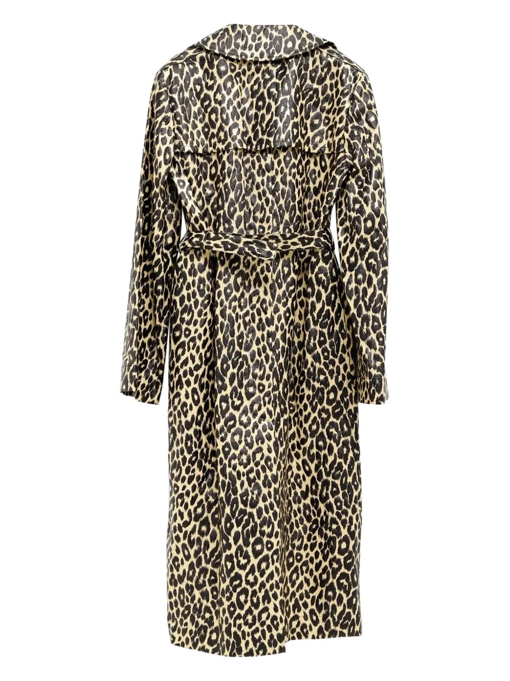 Jil Sander leopard-print belted single-breasted coat | Single Breasted Coats | Image 2
