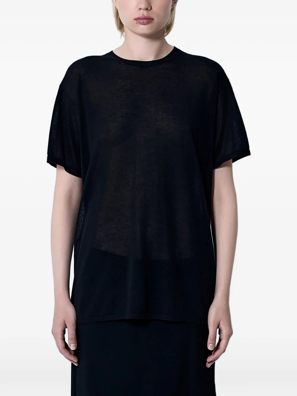 TOTEME Ruimvallend T-shirt Zwart