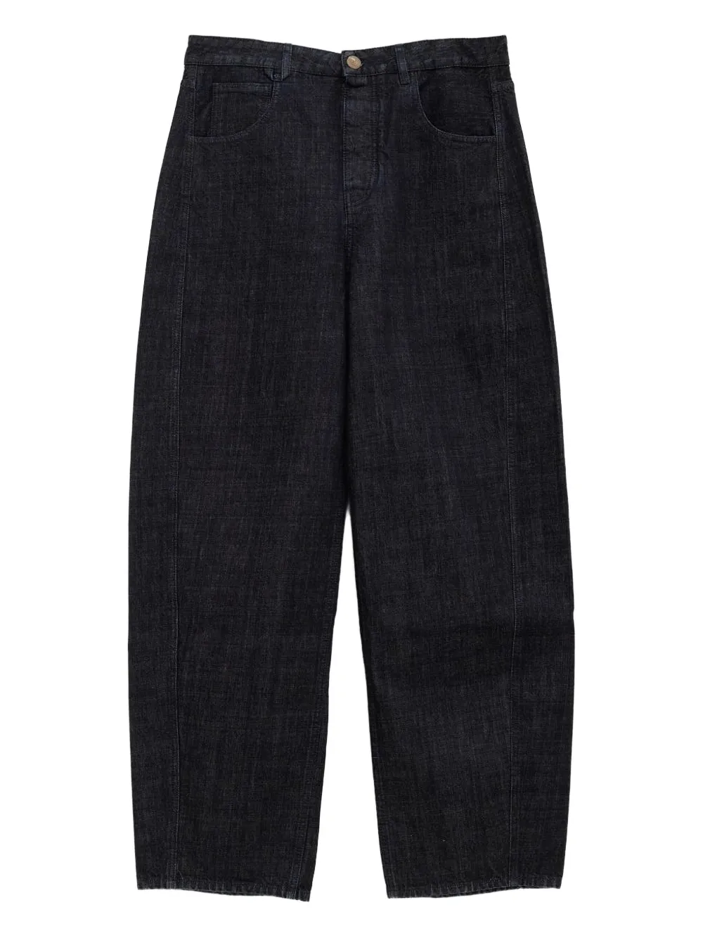 Jacquemus Le De-Nimes jeans met knoopsluiting en vlakken Blauw