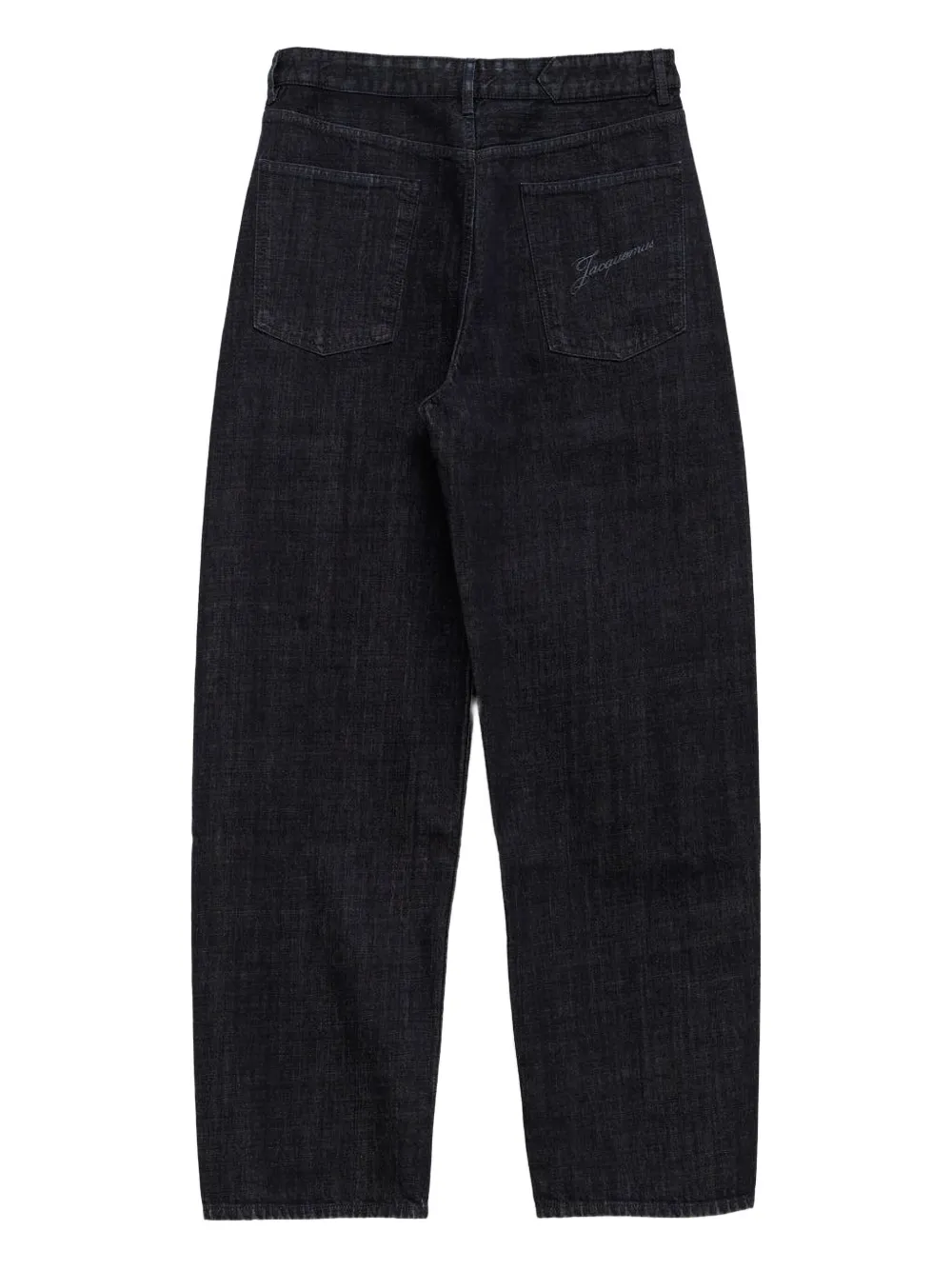 Jacquemus Le De-Nimes jeans met knoopsluiting en vlakken Blauw