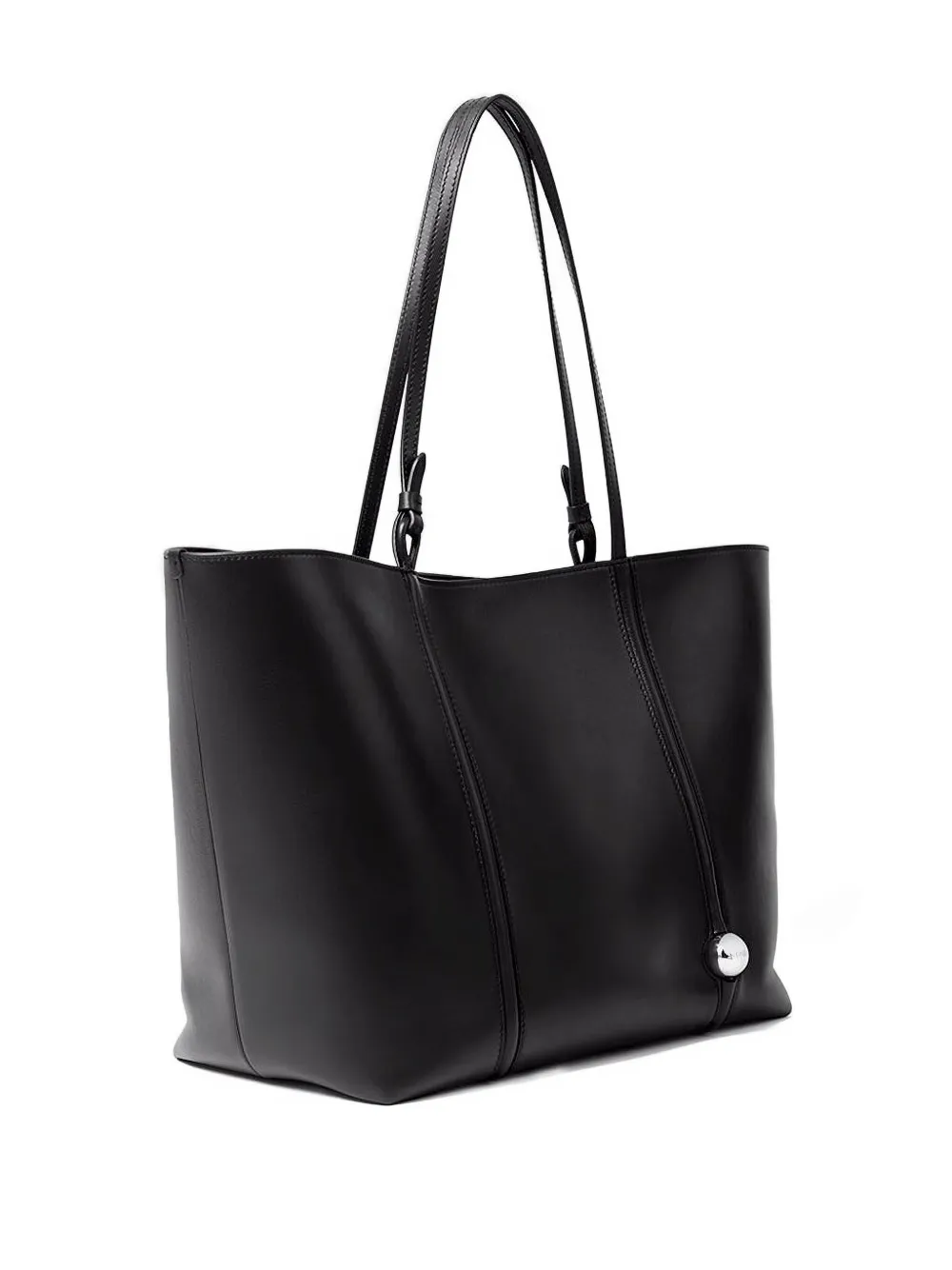 Jacquemus The Marino Leather Tote Bag In Black