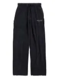 Balenciaga towel-textured trousers - Black