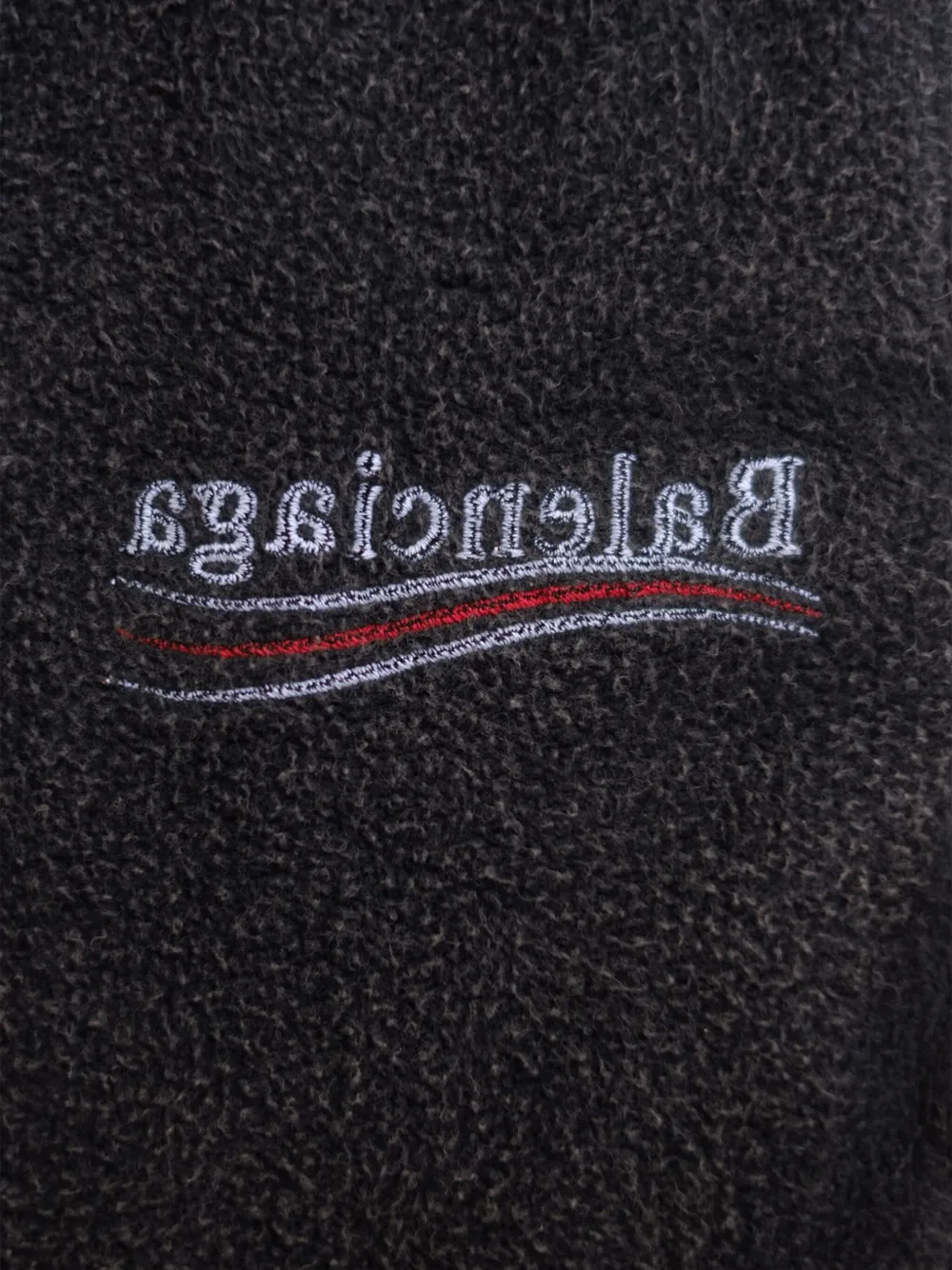 Balenciaga towel-textured trousers Zwart