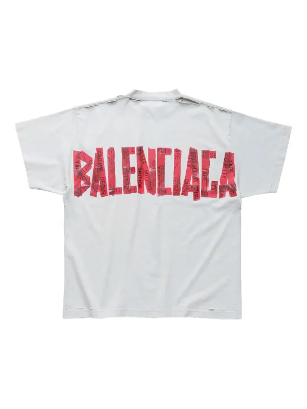 Balenciaga logo-print T-shirt | White | FARFETCH