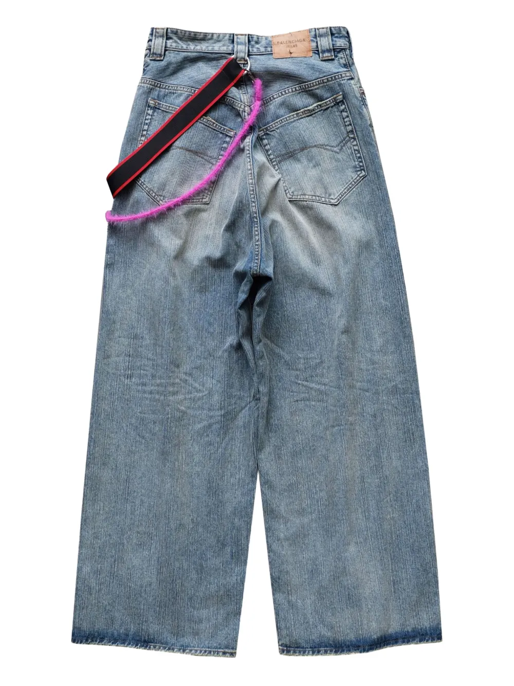 Balenciaga charms-embellished jeans Blauw