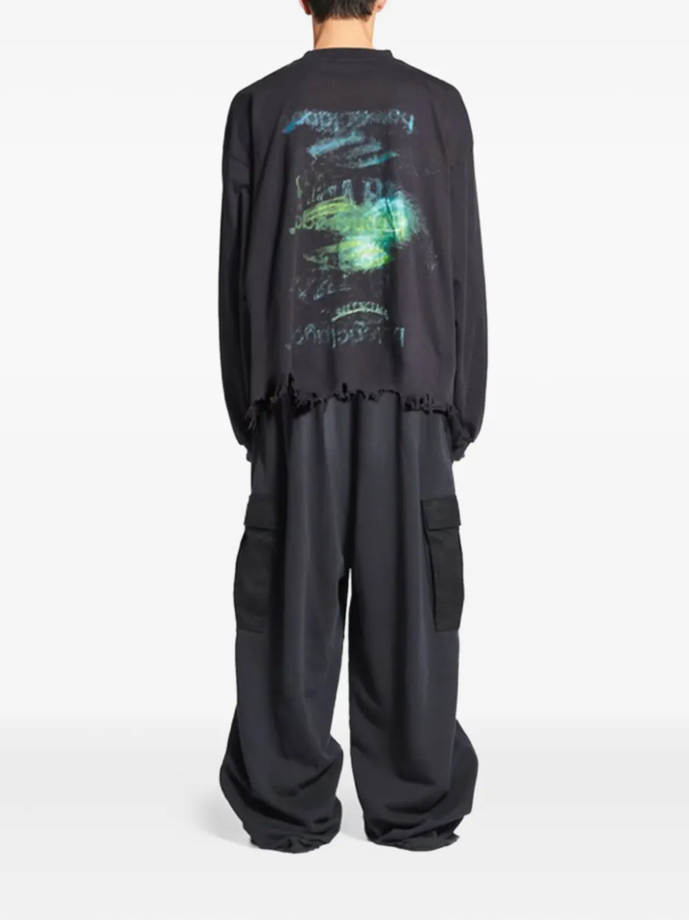 Balenciaga T-shirt met grafische print Zwart