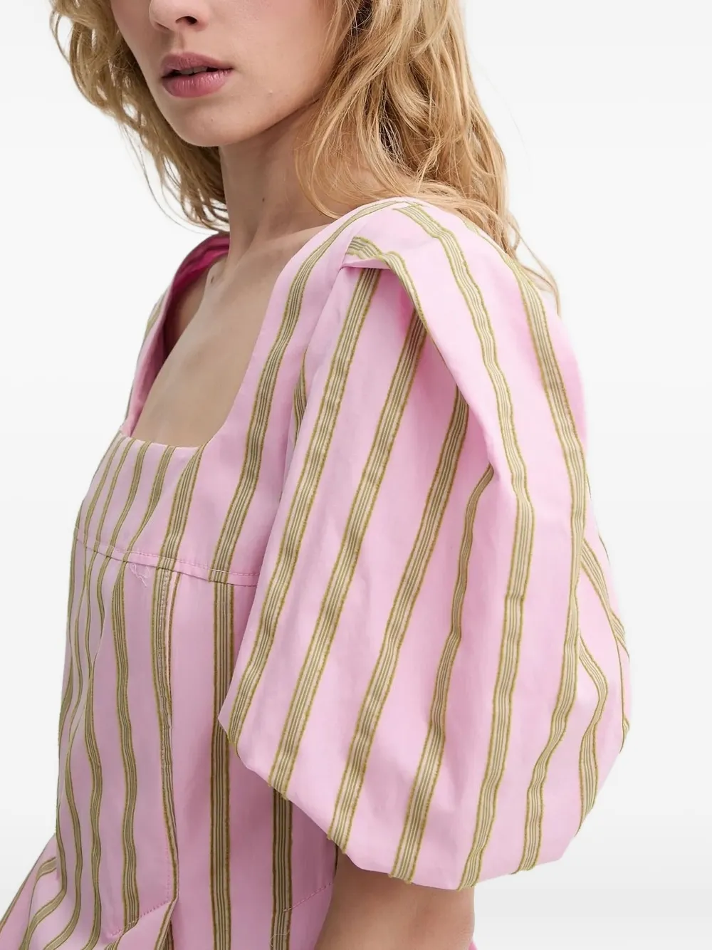 Stine Goya balloon-sleeve top Roze