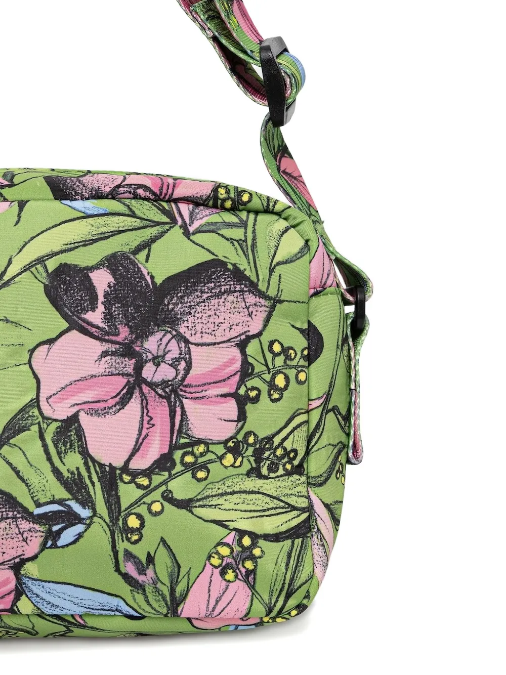Stine Goya Floral-print Cross Body Bag In Green