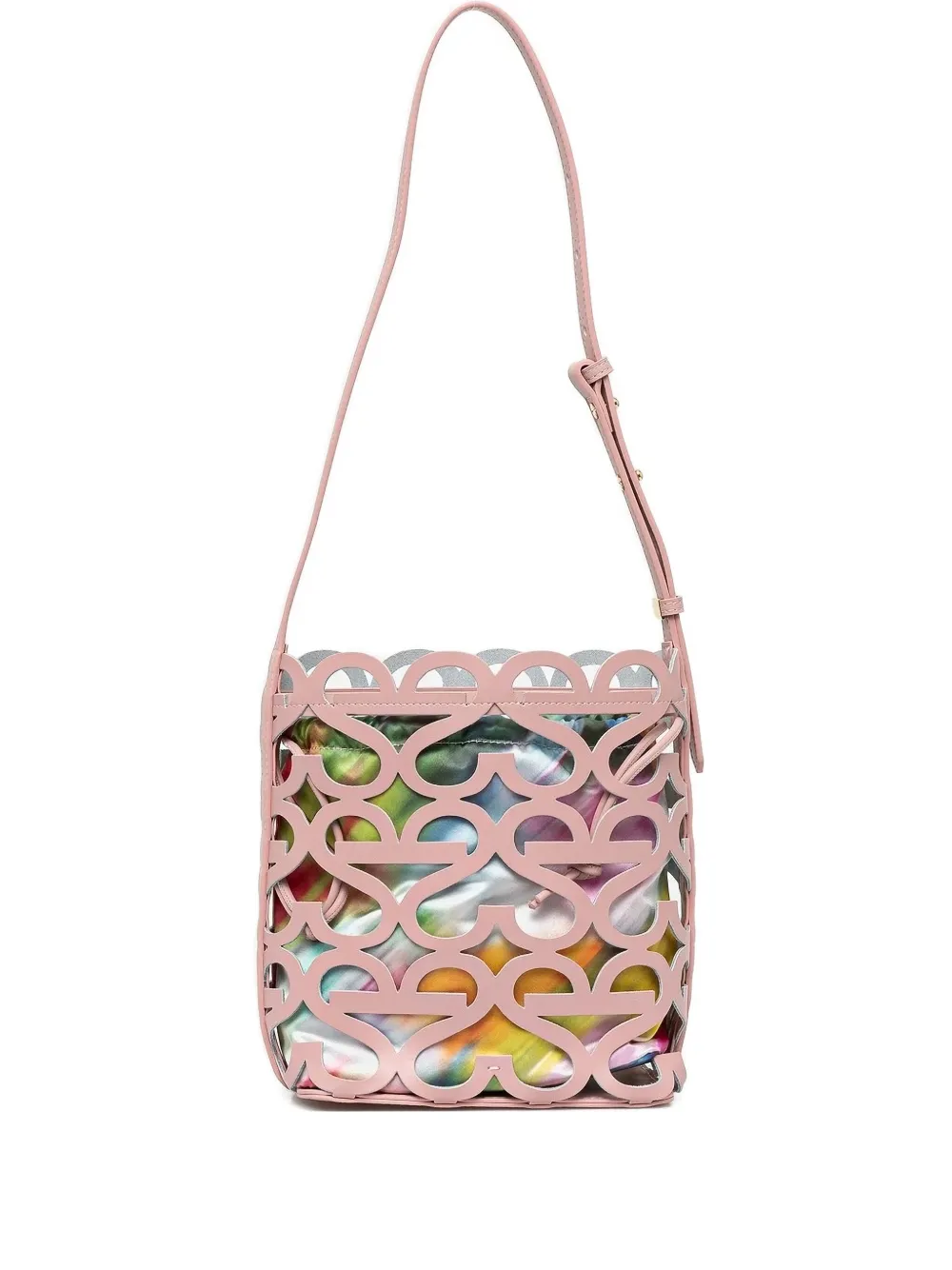 Stine Goya cut-out bucket bag Roze