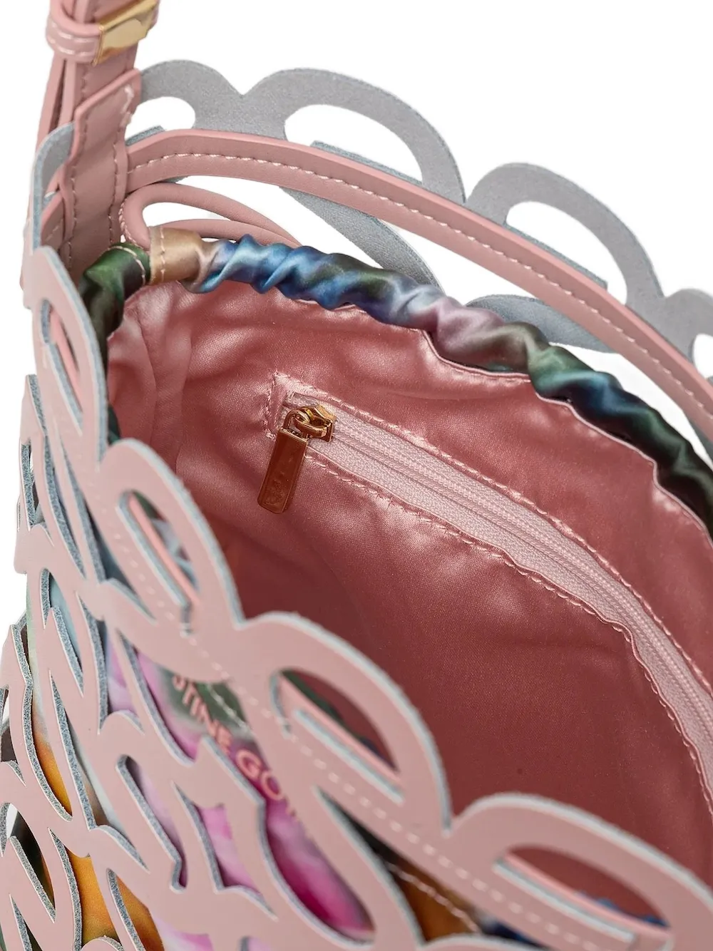 Stine Goya cut-out bucket bag Roze