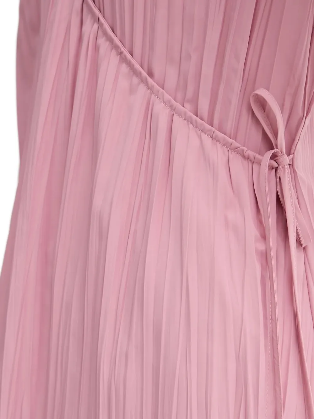 Stine Goya Geplooide midi-jurk met gestrikte hals Roze