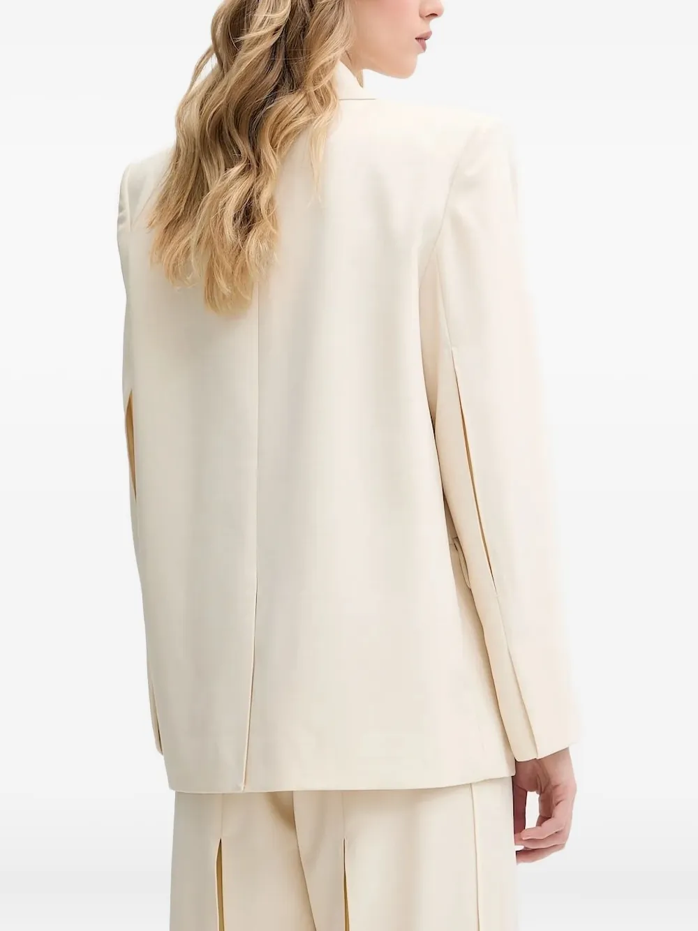 Stine Goya Blazer met split in de mouwen Wit