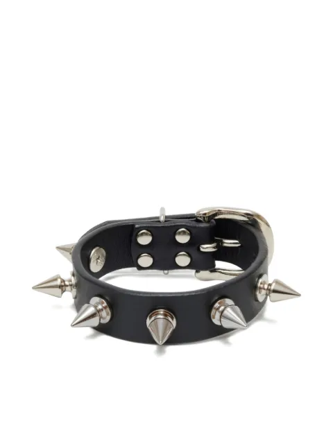 Undercover spike-embellished leather bracelet