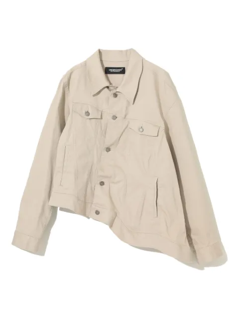 Undercover asymmetrical button-up jacket