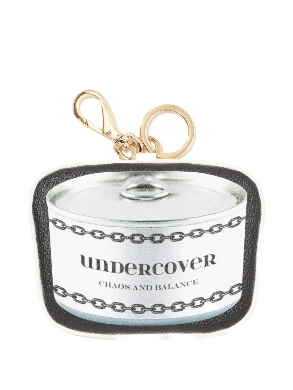 Undercover logo-print keychain Zwart