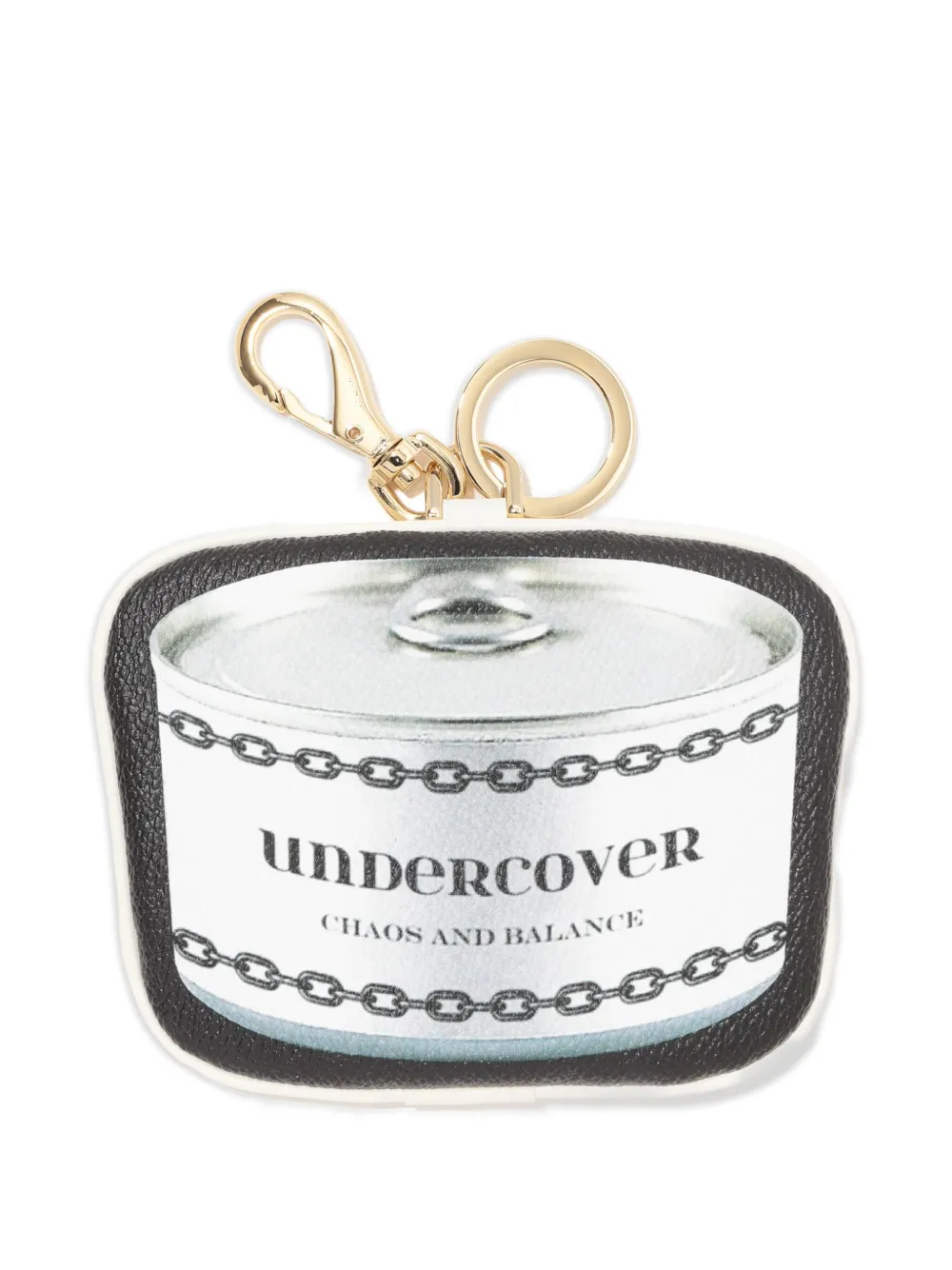Undercover logo-print keychain Zwart