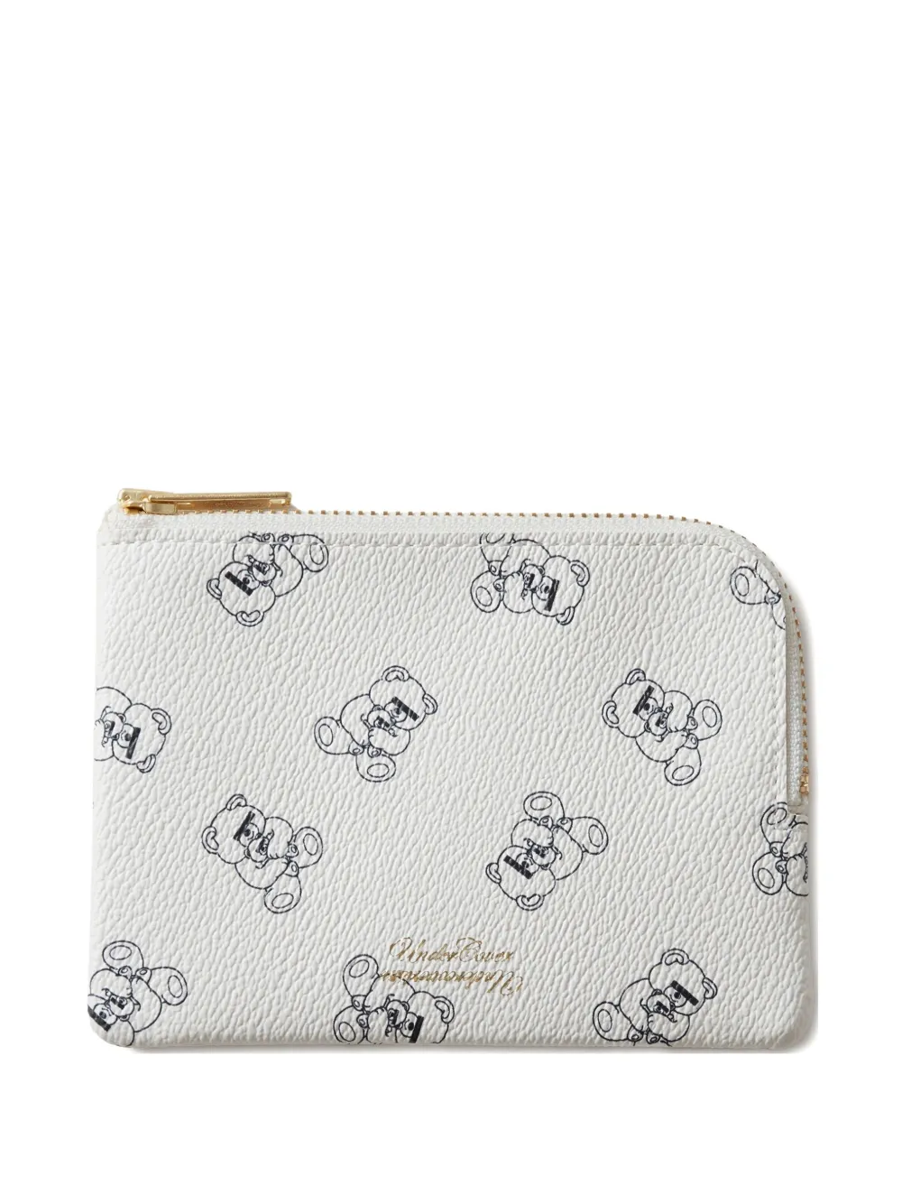 Undercover teddy-print zip-around purse Wit