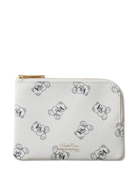 Undercover teddy-print zip-around purse