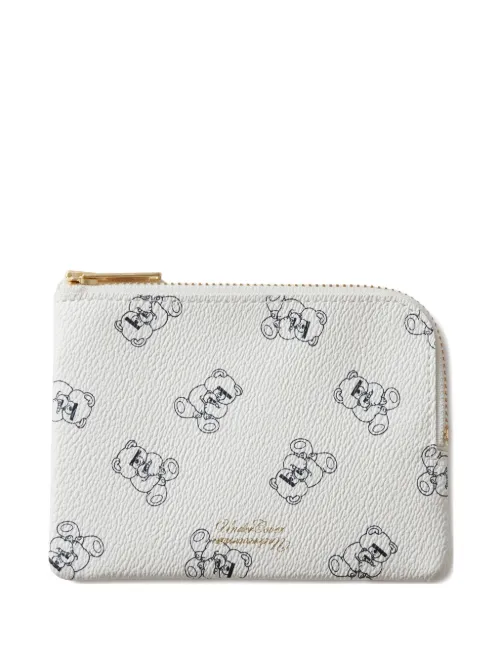 Porte-monnaie zippé à imprimé ourson - Undercover - Modalova