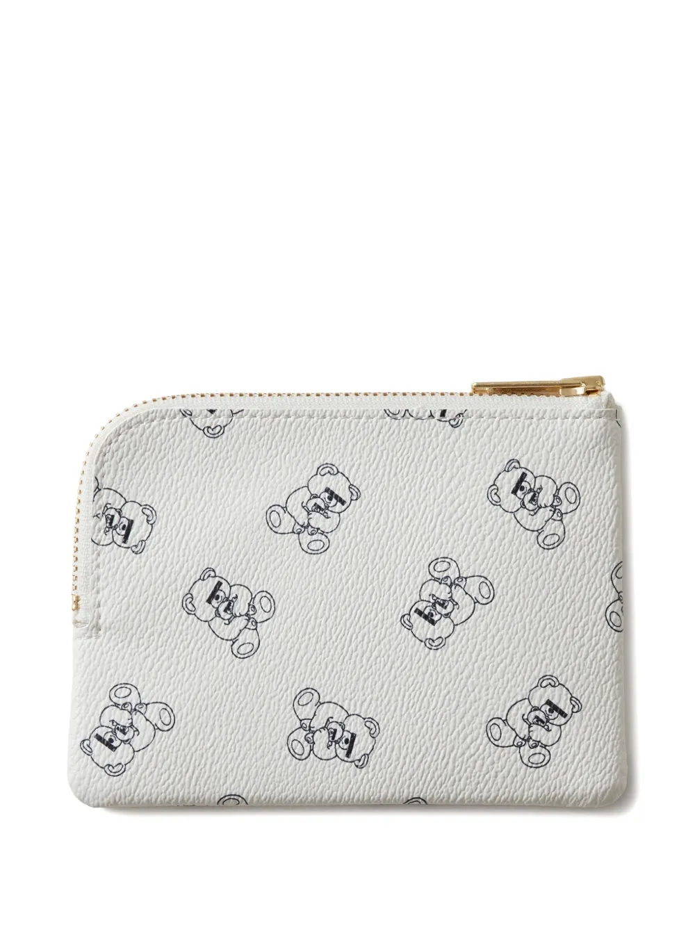 Undercover teddy-print zip-around purse Wit