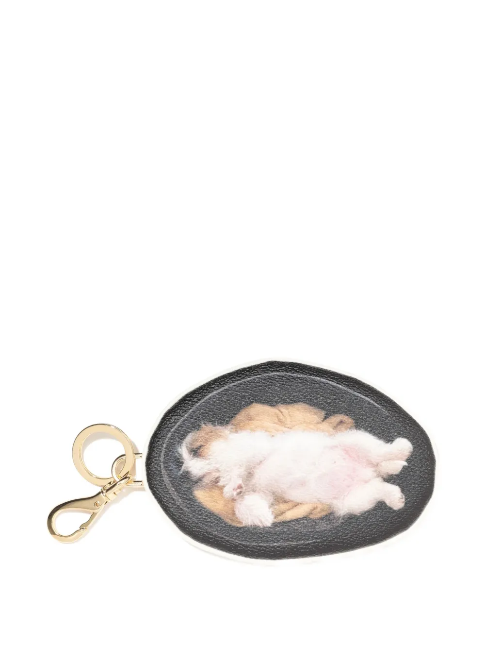 Undercover dog-print keyring Zwart