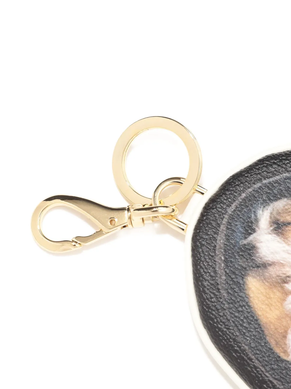 Undercover Sleutelhanger met hondenprint Zwart