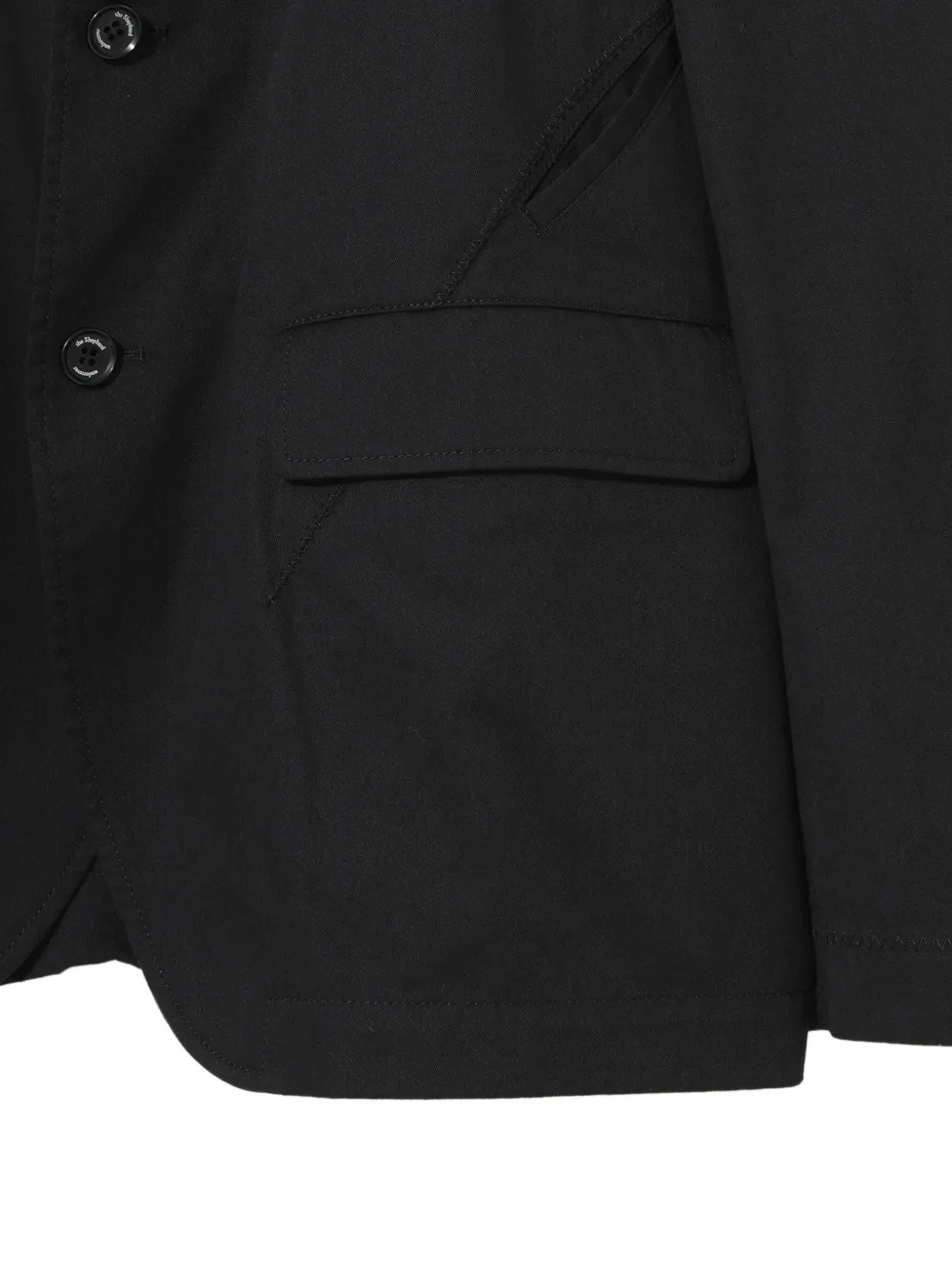 Undercover lamb-embroidered button jacket Zwart