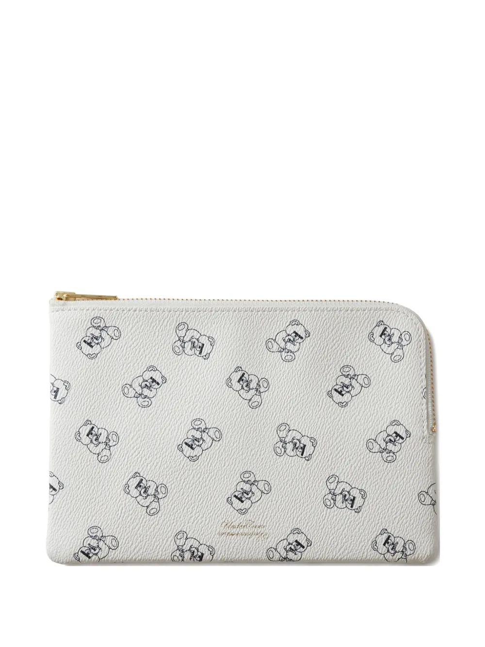 Undercover bear-print pouch - ホワイト Undercover bear-print pouch - ホワイト