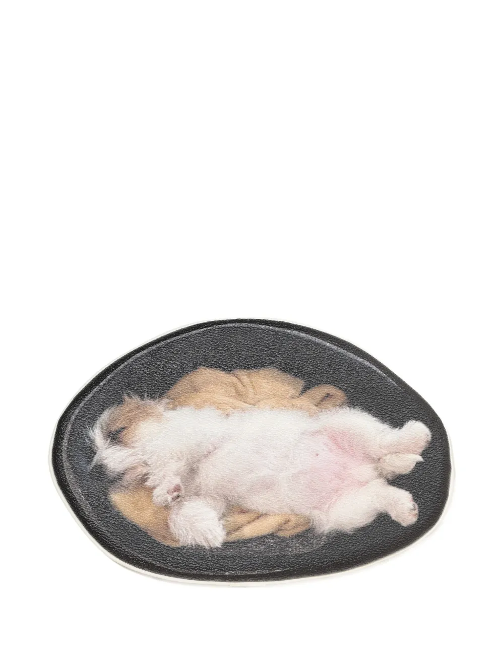 Undercover puppy-print zip clutch bag Zwart