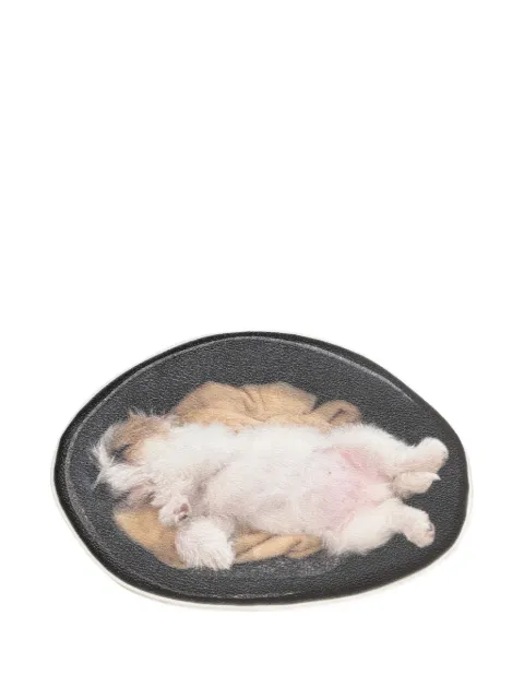 Undercover puppy-print zip clutch bag