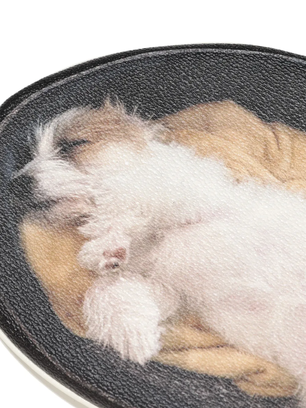 Undercover puppy-print zip clutch bag Zwart