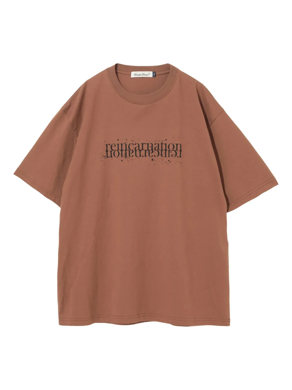 Undercover text-print T-shirt | Brown | Image 1