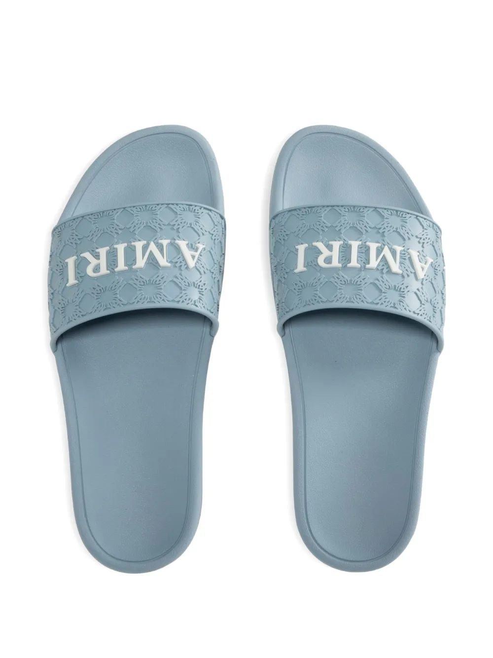 AMIRI Ma Quad embossed-logo slides Blue