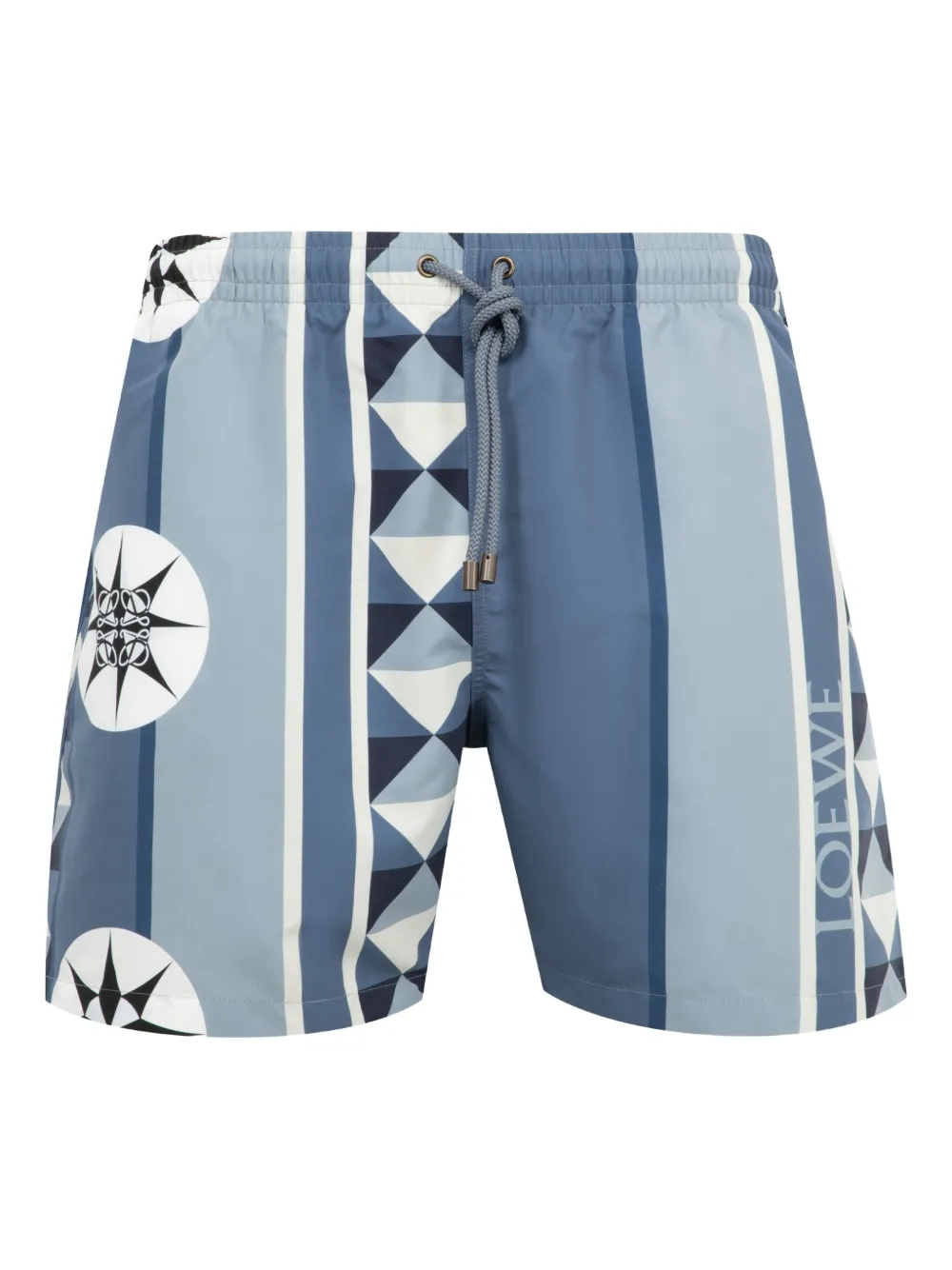 LOEWE geometric-print swim shorts | Blue | Image 1