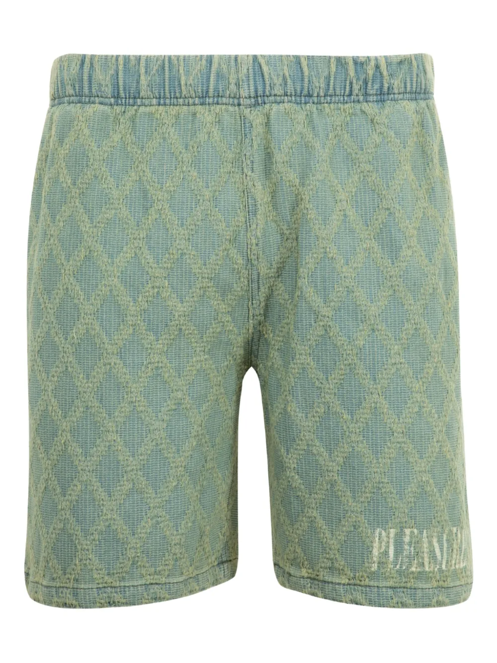 diamond-jacquard shorts