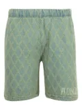 Pleasures diamond-jacquard shorts - Green
